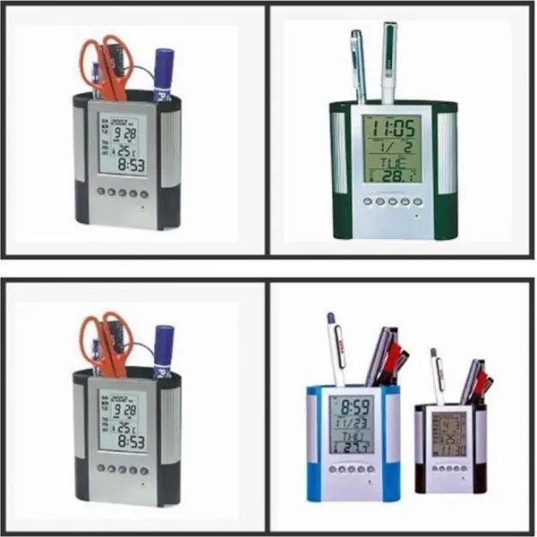 Multi-function Pen Holder Time