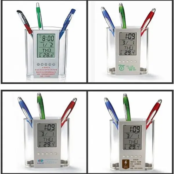 Multi-function Pen Holder Time
