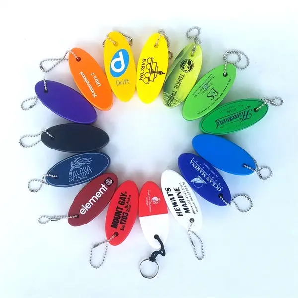 Oval Soft Floater Keychain