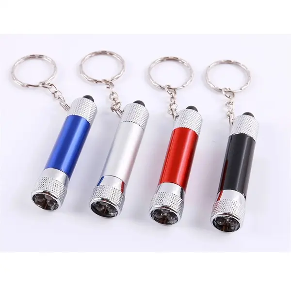 Promotional Metal LED Flashlight Key Chain