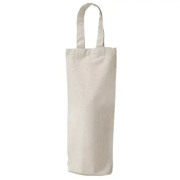 Cotton Canvas Single Wine Bag