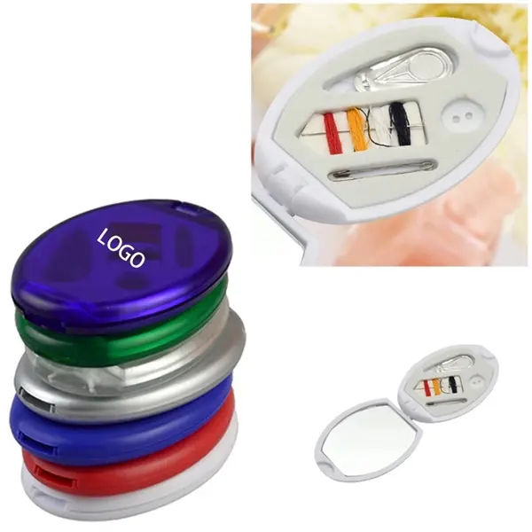 2 in 1 Ellipse Plastic Sewing Kit