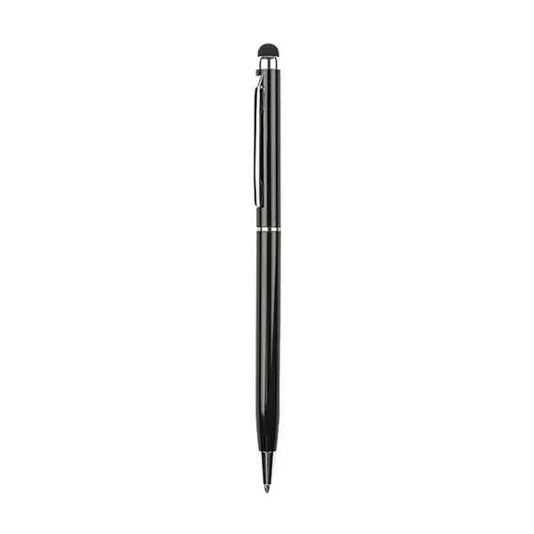 Slim Metal Twist Action Stylus Ballpoint Pen