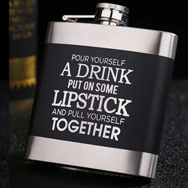 6 oz Stainless Steel Hip Flask