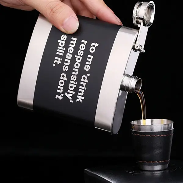 6 oz Stainless Steel Hip Flask