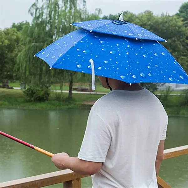 Folding Headwear Fishing Camping Umbrella