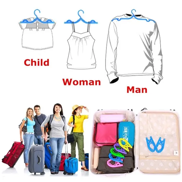 Foldable Portable Travel Clothes Hanger