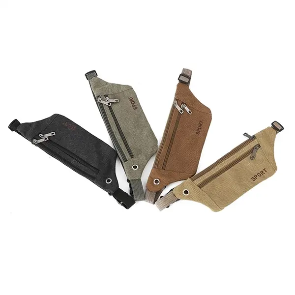 Portable Canvas Waist Bag