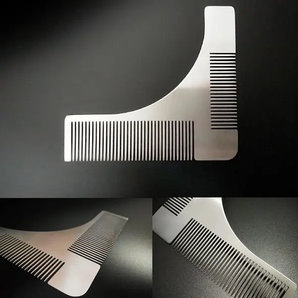 Beard Shaping Stainless Steel Hairstyle Comb