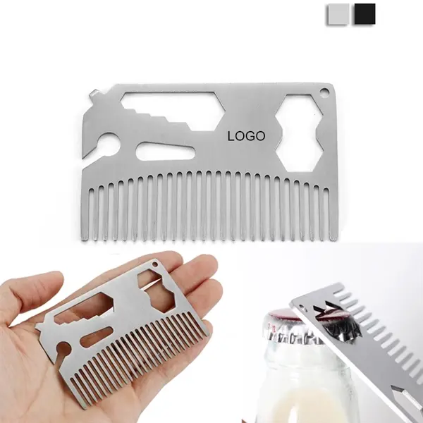 Metal Wallet Comb Bottle Opener