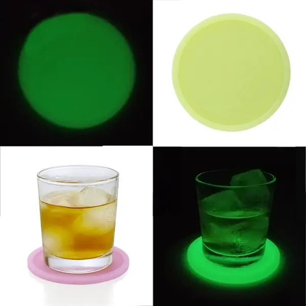 Fluorescent Silicone Coasters