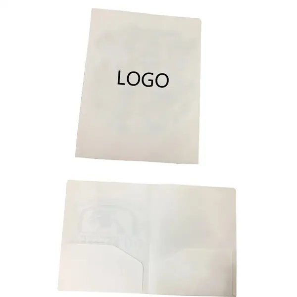 Polypro folders with double interior pockets
