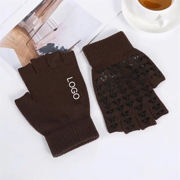 Non-slip Knitted Half Finger Gloves
