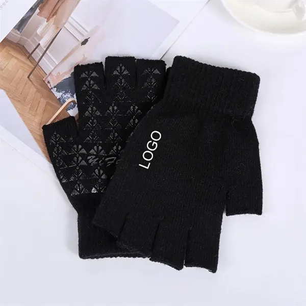 Non-slip Knitted Half Finger Gloves