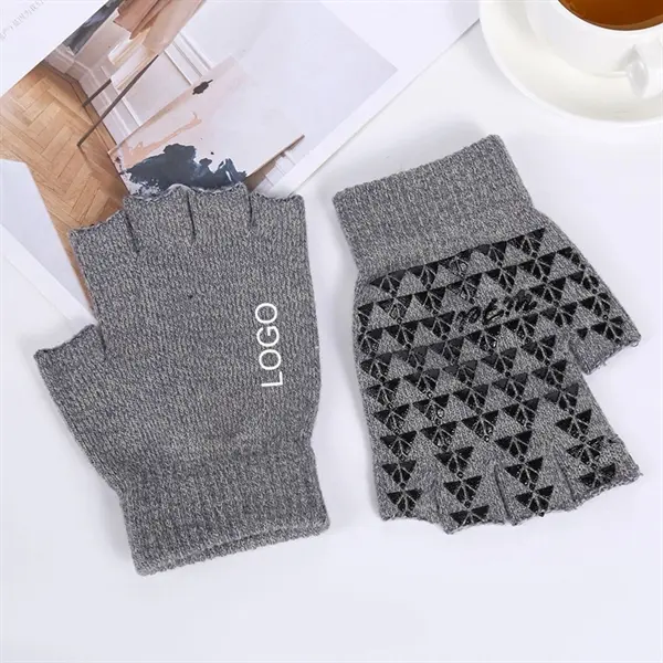 Non-slip Knitted Half Finger Gloves