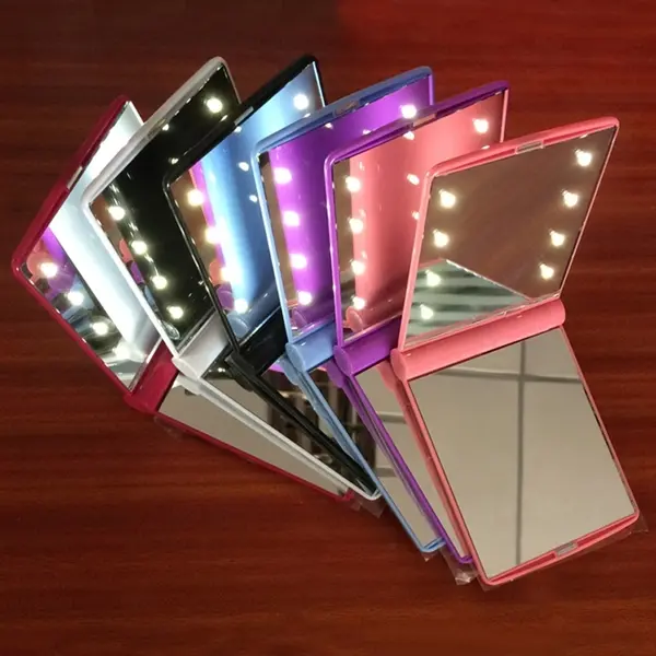 Folding Portable LED Make Up Mirror