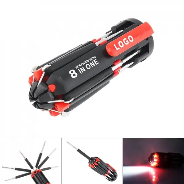 Multifunction Screwdriver With LED Torch