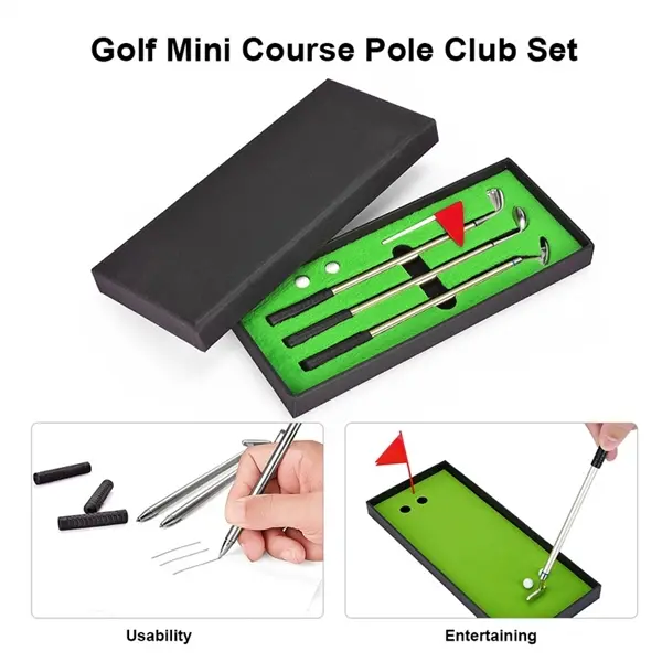 Mini Golf Game Ball-point Pen Gift Set