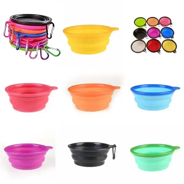 Custom Collapsible Pet Silicone Bowls