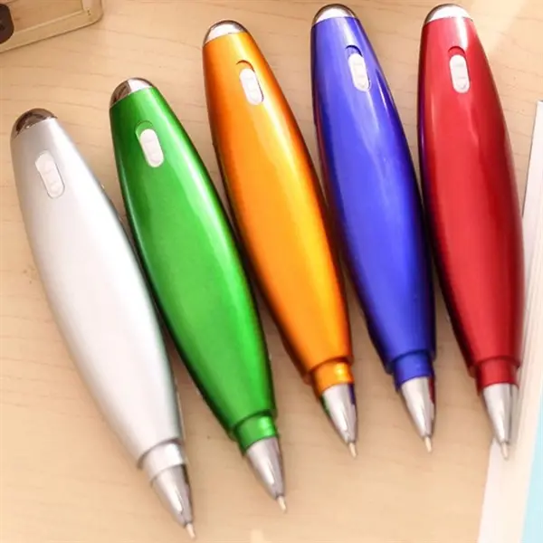 Multi function lanyard note LED light ballpoint pen