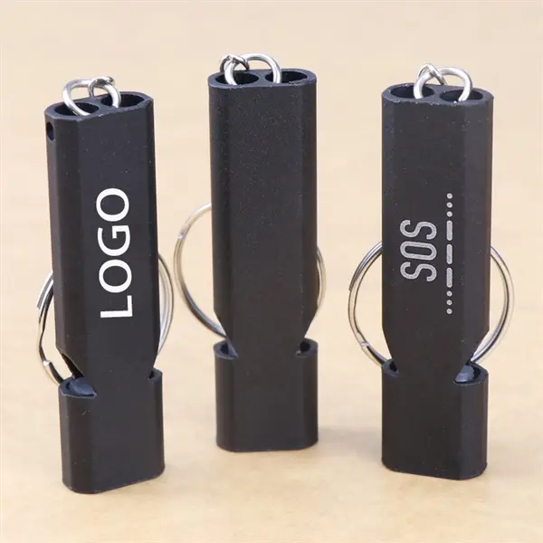 Aluminum Alloy Double Hole Survival Whistle High-frequency