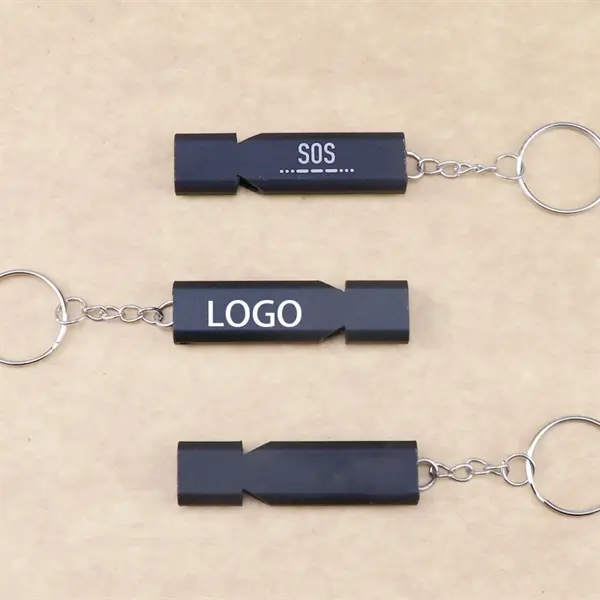 Aluminum Alloy Double Hole Survival Whistle High-frequency