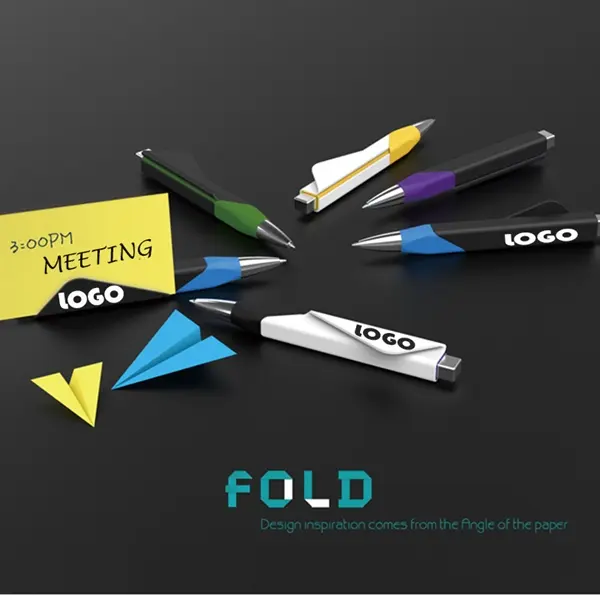 Creative folding paper shape designed premium ball-point pen
