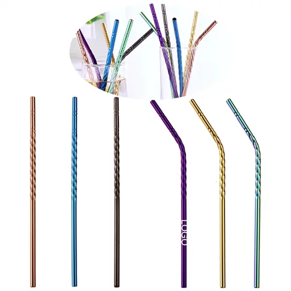 8 In Stainless Steel Drinking Straws