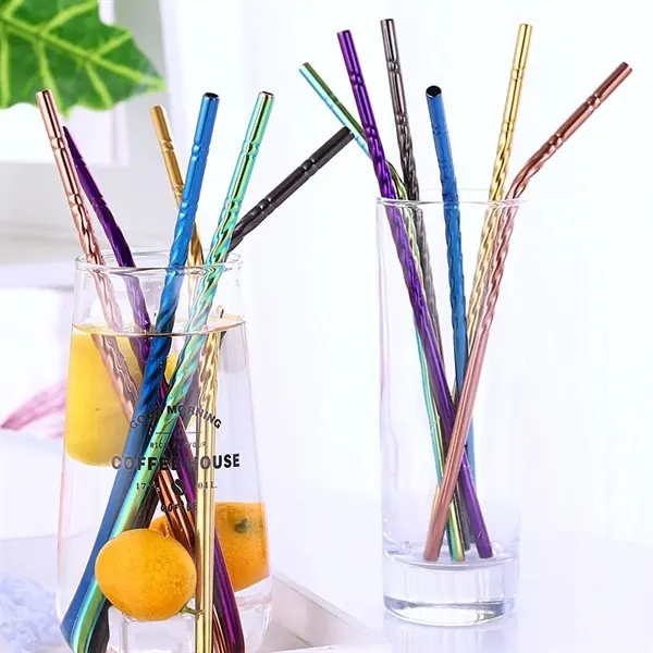 8 In Stainless Steel Drinking Straws