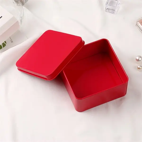 Square and colorful iron tin box