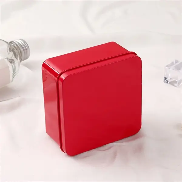 Square and colorful iron tin box