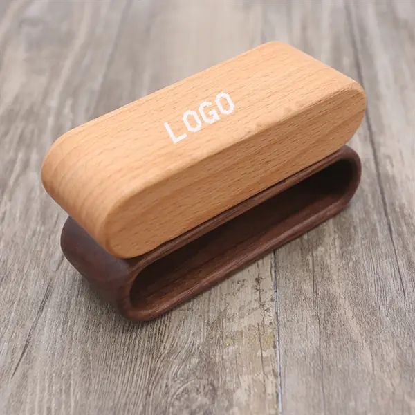 4.3" wooden round edge card holder