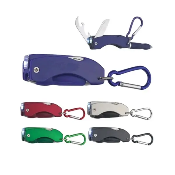 Multi-Functional ABS Ballpoint Pen With Buckle Knife Tool