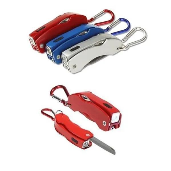 Multi-Functional ABS Ballpoint Pen With Buckle Knife Tool