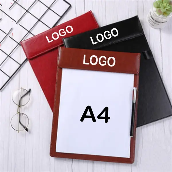 A4 Luxurious Leather Clipboard Writing Tablet Pad Mat