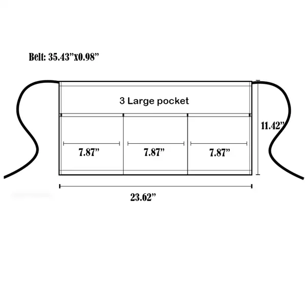 Denim Half-length Apron
