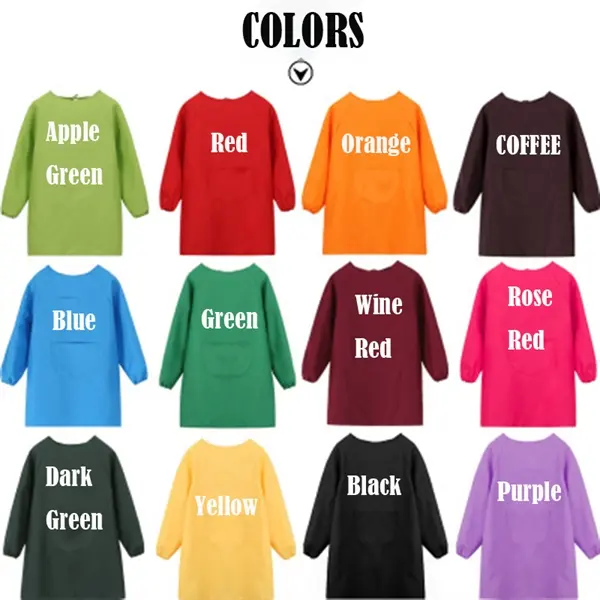 Kids Smocks Long Sleeve Apron