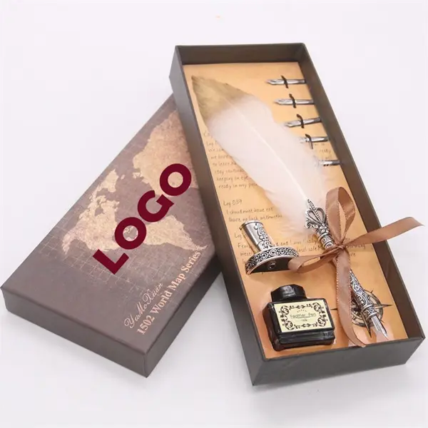 Luxury Calligraphy Feather Dip Pen Gift Box