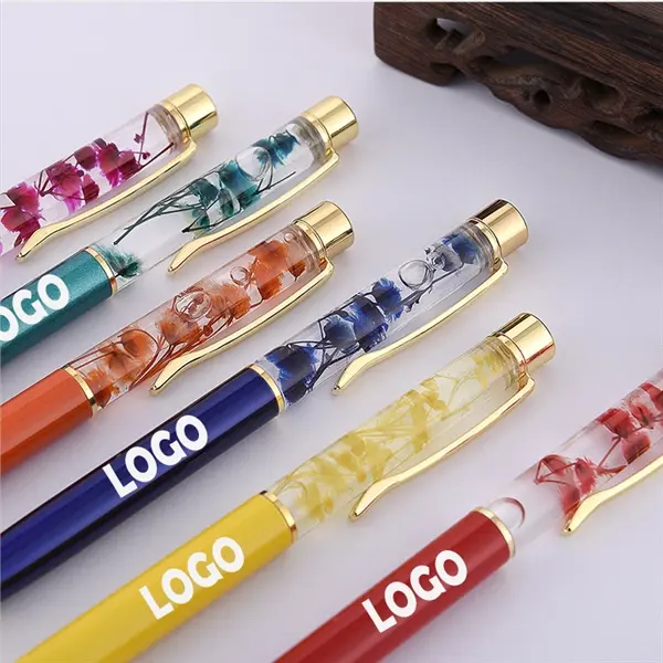 Luxury Flower Metal Ballpoint Pens