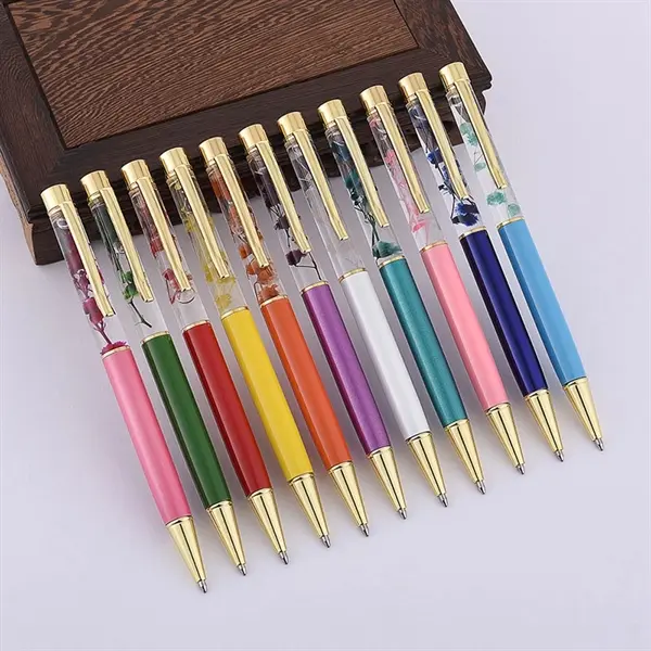 Luxury Flower Metal Ballpoint Pens