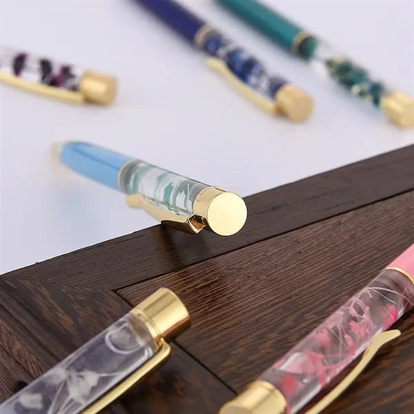 Luxury Flower Metal Ballpoint Pens