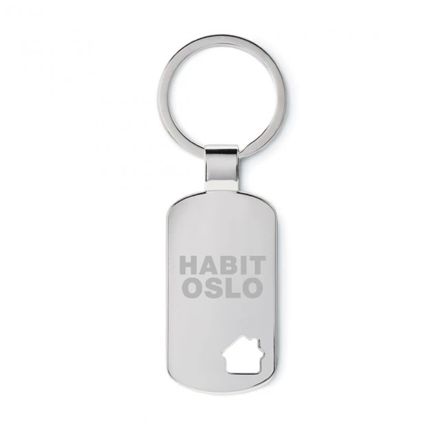 Keyring With House Detail