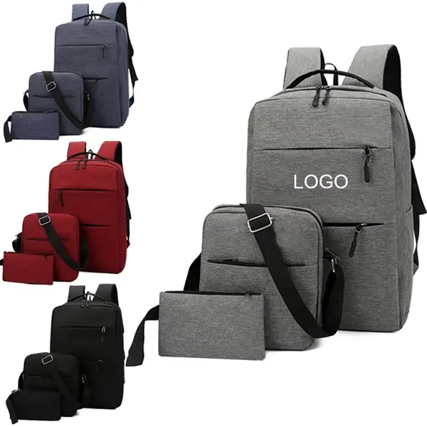 3 Pcs Travel Backpack Bundle