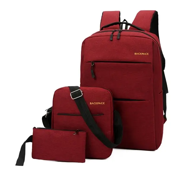 3 Pcs Travel Backpack Bundle