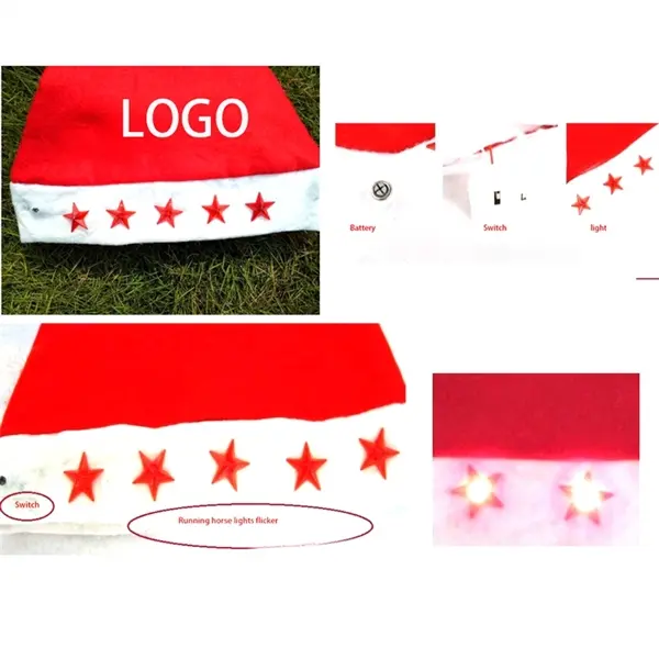 Christmas hat flashing lights