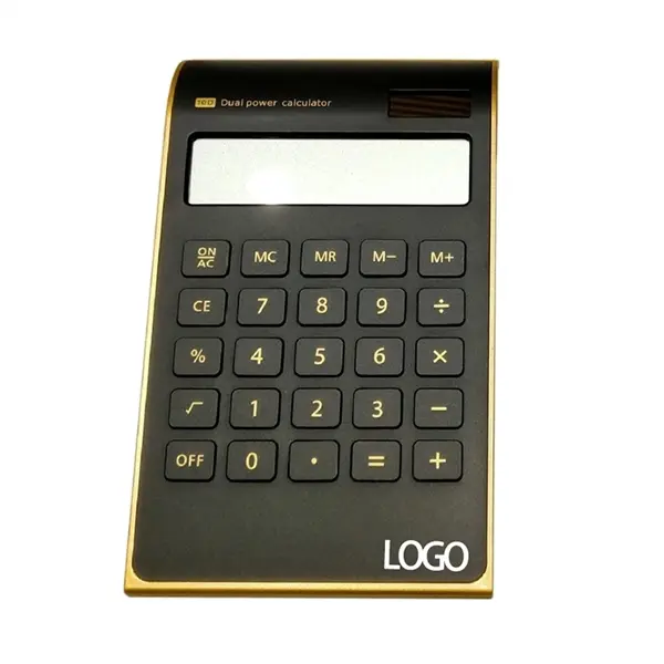 Solar charging dual energy electronic calculator