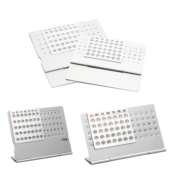 4.1" aluminum calendar