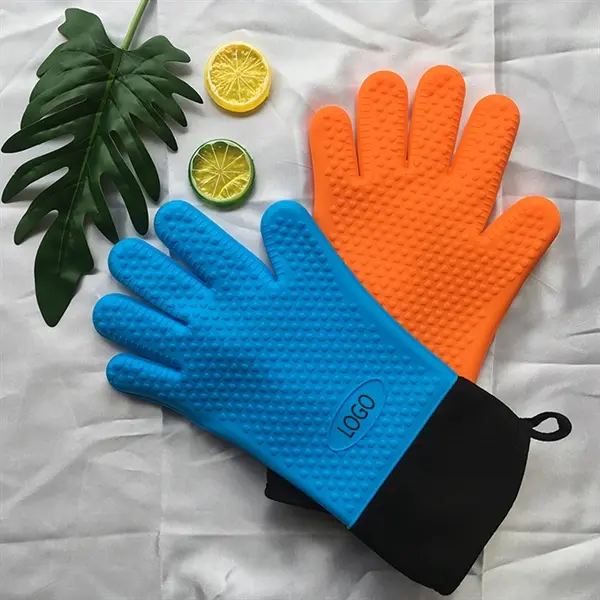13.8" silicone high temperature resistant gloves