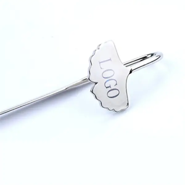 5.5" metal ginkgo leaf bookmark