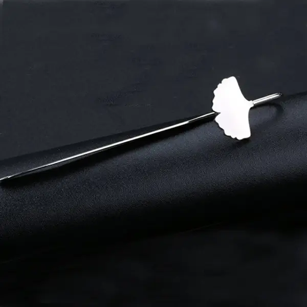 5.5" metal ginkgo leaf bookmark